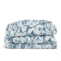 Комплект постільної білизни Cosas євро з простирадлом на резинці SWEDISH FLORAL CS3 200 x 220 см (FlowersYardBlueWhite_El-45Pearl_200) - мініатюра 6