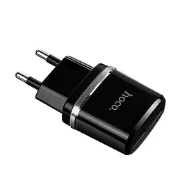 Адаптер мережевий Hoco Micro cable C12 2USB, 2.4 А - мініатюра 3