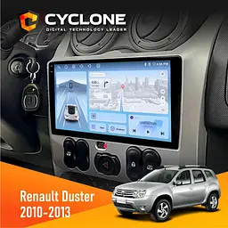 Штатна магнітола Renault Duster 2010-2013 Cyclone C9-012 4x64, DSP, 4G Cyclone (НФ-00007998)