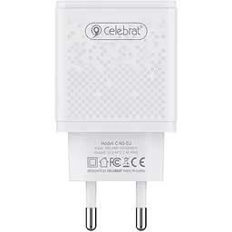 Зарядний пристрій Celebrat C-N5 2.4A 2USB + Type-C Cable White - мініатюра 3