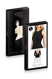 Сріблястий ланцюжок для бюста Bijoux Pour Toi – Elena Silver зі стразами - миниатюра 3
