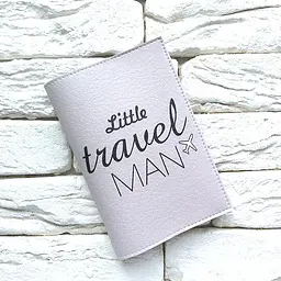 Обкладинка для паспорта Little travel man (сірий)