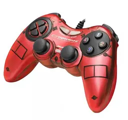 Геймпад Esperanza GX400 'Fighter', Dark Red, USB, вібрація, для PC, 2 аналогових стику, 12 кнопок (EG105R)