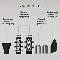Фен-щітка Rowenta Brush Active 1000 Вт чорний (UB9530F0) - мініатюра 11