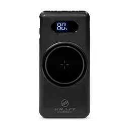 Повербанк 10000mAh Power Bank Kraft KPB-1110W Black бездротова зарядка (43-00099)