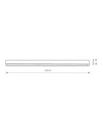 Стельовий світильник Nowodvorski 7556 Straight Ceiling Led L - мініатюра 2