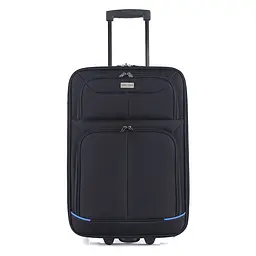 Валіза Semi Line 20 дюймів (S) дюймів (S) Black/Blue Lines (T5753-1) - мініатюра 2