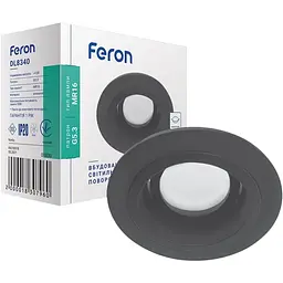 Світильник точковий Feron DL8340 MR16 G5.3 чорний круг (01830