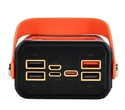 Зовнішній акумулятор Power Bank TUGII Y103 30000 mAh повербанк швидка зарядка LED-дисплей ліхтарик Чорний - мініатюра 3