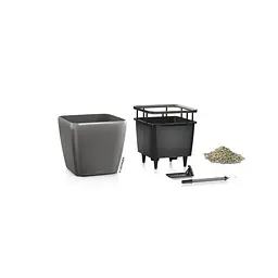 Вазон Lechuza Quadro Premium LS 21 антрацит (16123) - мініатюра 2