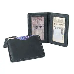 Шкіряна обкладинка для id паспорта, автодокументів GS зелена (об 003 зел) 100 - мініатюра 1