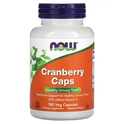 Журавлина Cranberry Caps 100 рослинних капсул NOW vit0005988
