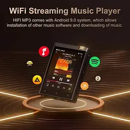 HIFI MP3 Audio плеєр Oilsky M308 LDAC DSD512 Hi-Res Lossless 80 ГБ MAX97720, Bluetooth, Wi-Fi, Android - мініатюра 4