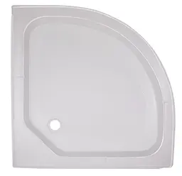 Набір Lidz Душова кабіна Latwa SC80x80.SAT.LOW.FR, напівкругла, скло Frost 4 мм + Душовий піддон Kapielka ST80x80x15 - мініатюра 8