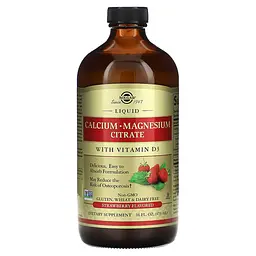 Рідкий Цитрат Магнію та Кальцію з Вітаміном D3 Calcium Magnesium Citrate - 473 мл