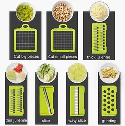 Ручна овочерізка – мультислайсер VEGGIE SLICER для подрібнення овочів та фруктів - мініатюра 2