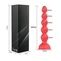 Смарт анальна пробка Love Spouse, що світиться, червоний K0947-2 - мініатюра 6