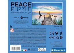 Пазл Clementoni Peace Collection&Spotify: Вітер спокою (Peace Collection&Spotify - The Lake - Paceful Wind Puzzle - 500 pcs.), 500 ел. (35121) - мініатюра 3