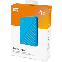 Зовнішній жорсткий диск Western Digital 4.0TB WD My Passport Blue (WDBPKJ0040BBL-WESN) ((WDBPKJ0040BBL-WESN) - мініатюра 5