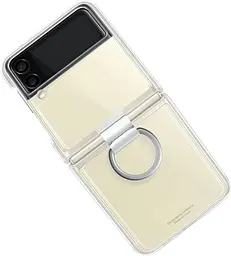 Чохол прозорий оригінальний Clear Cover with Ring EF-QF711CTEGRU для Samsung Galaxy Z Flip3 Crystal - мініатюра 4