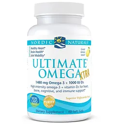 Жирні кислоти Nordic Naturals Ultimate Omega Xtra, 60 капсул - мініатюра 2