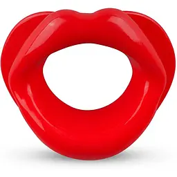Силіконова капа-розширювач для рота у формі губ / капа-губи XOXO Blow Me A Kiss Mouth Gag - Red