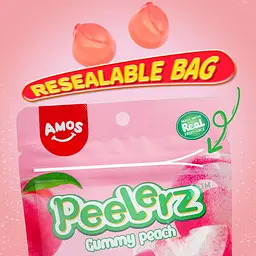 Желейні цукерки Amos Peelerz Gummy Peach 170г - мініатюра 8