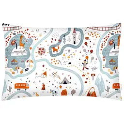 Набір наволочок Cosas Traveling animals 50х70 см теракотовий (SetPillow_AnimalsRoad_50х70)