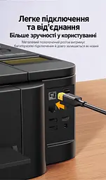 Кабель для принтера UGREEN US135 USB 2.0 USB-A - USB-B 5 м чорний (10352) - мініатюра 9