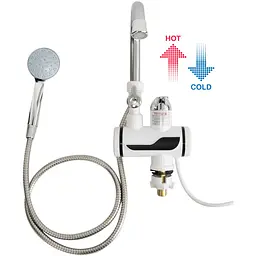 Проточний водонагрівач DELIMANO Water Heater, електричний, білий, з лійкою для душу 3 кВт