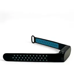 Ремінець Becover Vents Style для Xiaomi Mi Smart Band 9 Black-Blue (711982) - мініатюра 4
