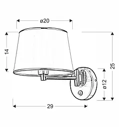 Бра Candellux 21-01279 IBIS - мініатюра 3