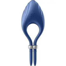 Ерекційне кільце Satisfyer Duelist Ring Vibrato 14.2 см синій