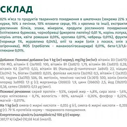 Вологий корм для собак Optimeal з кроликом та чорницею в соусі 100 г (4820215369855) - мініатюра 7