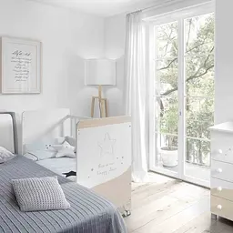 Дитяче ліжечко Micuna Cosmic White Nordic, 120х60 см, білий (COSMIC WHITE/NORDIC) - мініатюра 3