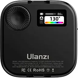 Накамерне світло Ulanzi U60 RGB Black (L027GBB1) [107794] - мініатюра 3