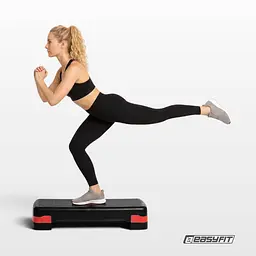 Степ-платформа EasyFit Step-B 2-ступінчаста чорно-червона - мініатюра 10