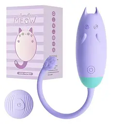 Кліторальний вібратор кішечка Lilo "We Love QiQi" USB фіолетовий - мініатюра 4