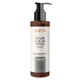 Тонувальна маска для волосся з кератином і пантенолом WIL'NA Hair Color Mask Графітовий 250 мл