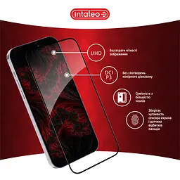Скло захисне Intaleo Full Glue Apple iPhone 16 Pro Max Black (1283126593819) - мініатюра 4