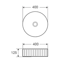 Раковина накладна Mixxus Premium Wave-0101 MP6491) - мініатюра 3