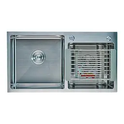 Кухонна мийка Zerix ZH7843DS-215 ZM5570, Нержавіюча сталь