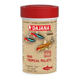 Корм для мальків і дрібних риб у гранулах Dajana MINI TROPICAL PELLETS 100 мл/55 г