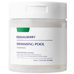 Зволожуючі пади для обличчя Eqqualberry Swimming Pool Toner Pads 220 мл 70 шт. (EQB003)