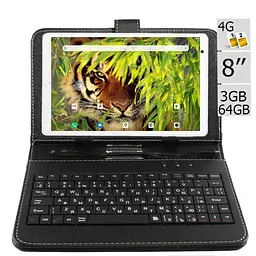 Планшет-телефон Adronix NexVi PRO 8 LTE 3/64 Pink + Чохол-клавіатура - мініатюра 2