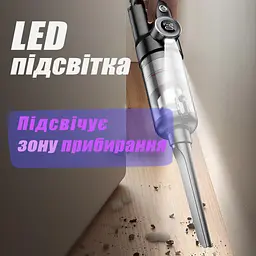 Aspiring Потужний Автомобільний Пилосос USB Акумуляторний Пилосос для Машини та Будинку Ручний Автопилосос Бездротовий 200W - мініатюра 4