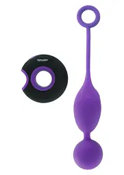 Вагінальні кульки Toy Joy Embrace II Remote Control Egg, 10 см, фіолетовий