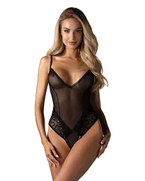 Боді Obsessive Blomentis crotchless teddy XL/2XL - мініатюра 1