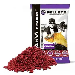 Принада ANVI-FISHING СЛИВА 1кг в гранулах Pellets 5мм.