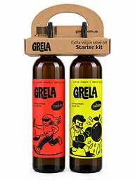 Оливкова олія Grela Set комплект 2 × 500 мл (для приготування + для завершення страв)